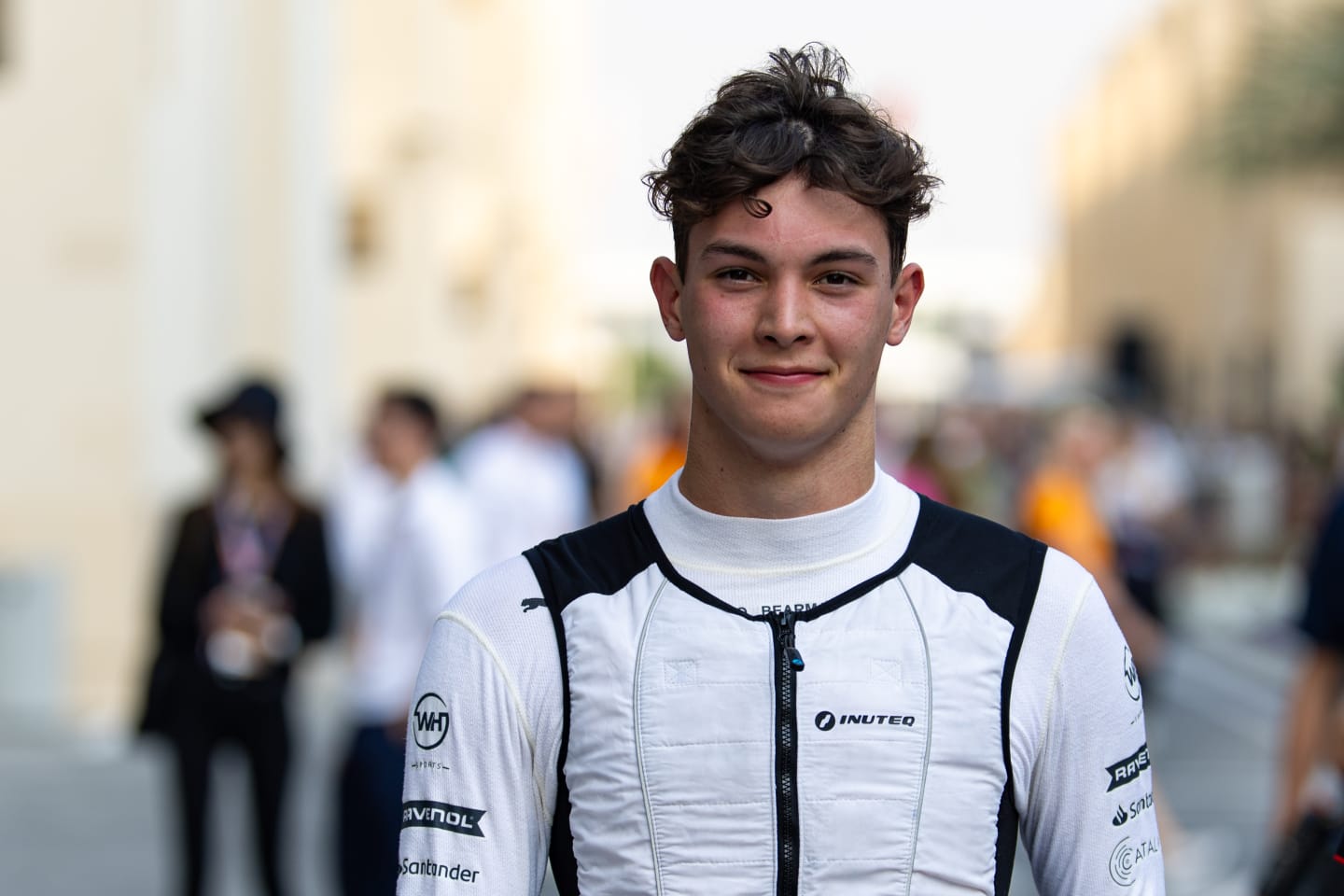 ABU DHABI, UNITED ARAB EMIRATES - NOVEMBER 23: Oliver Bearman of Great Britain in the paddock after